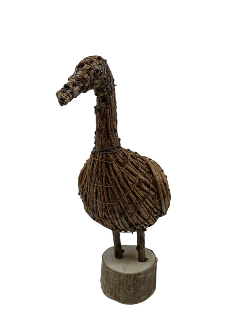 Traditional Folded-Wing Tamarack Decoy (Birch Base)