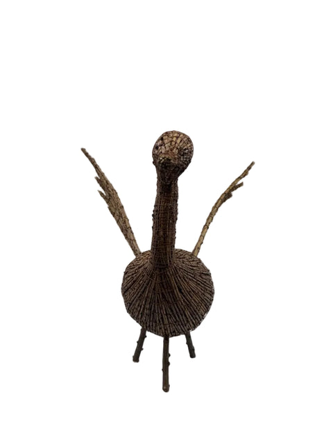 Standing Tamarack Goose Decoy with Raised Wings