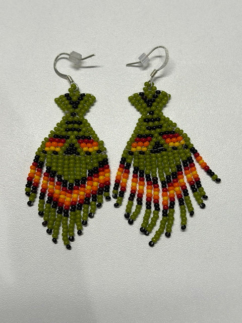 Fringe Miichuuap (Tipi) Earrings – 3”