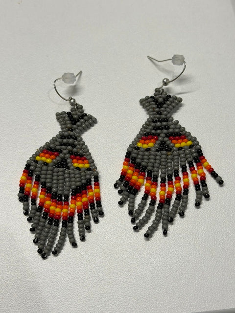 Fringe Miichuuap (Tipi) Earrings – 3”