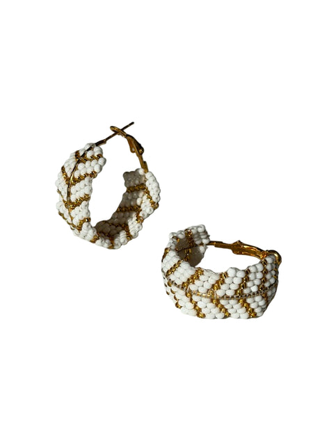 Beaded Hoop Earrings