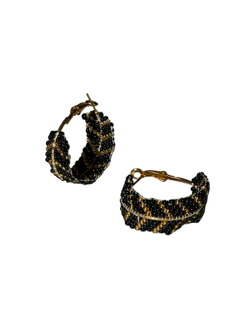 Beaded Hoop Earrings