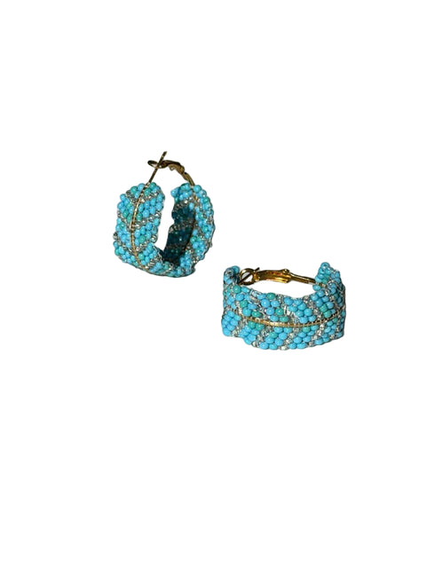 Beaded Hoop Earrings