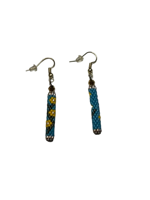 Beaded Bar Earrings