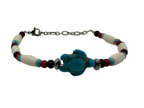 Handmade Pipe-Bone Bracelets by Cree Artist Beth Sealhunter