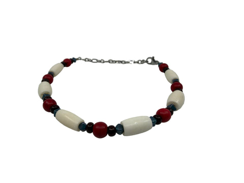 Handmade Pipe-Bone Bracelets by Cree Artist Beth Sealhunter