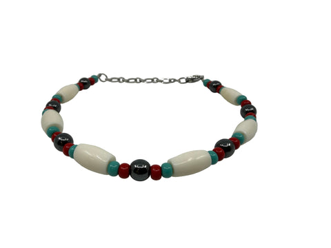 Handmade Pipe-Bone Bracelets by Cree Artist Beth Sealhunter