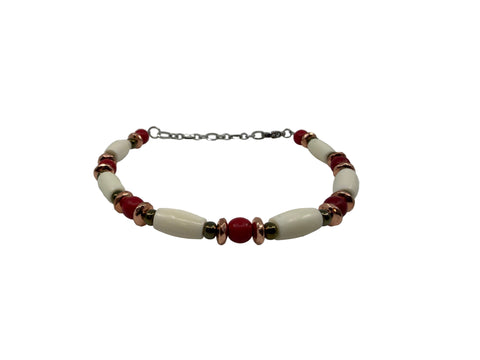 Handmade Pipe-Bone Bracelets by Cree Artist Beth Sealhunter