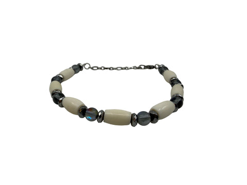 Handmade Pipe-Bone Bracelets by Cree Artist Beth Sealhunter