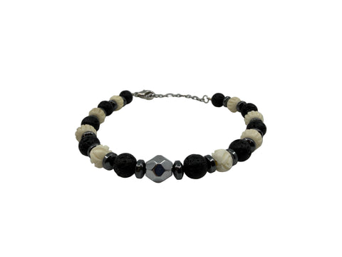 Handmade Pipe-Bone Bracelets by Cree Artist Beth Sealhunter