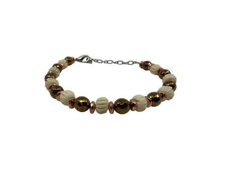 Handmade Pipe-Bone Bracelets by Cree Artist Beth Sealhunter