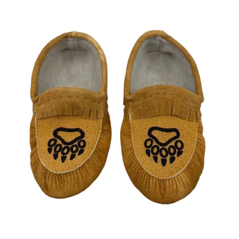 Tanned Moosehide Moccasins by Danny Gull