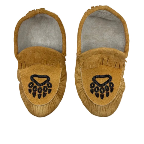 Tanned Moosehide Moccasins by Danny Gull