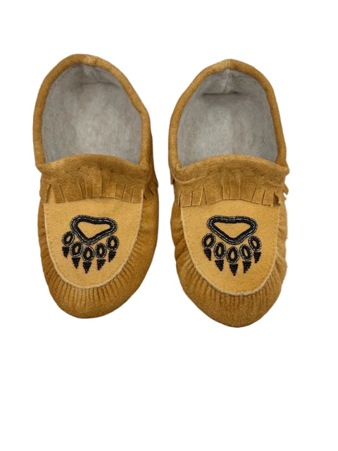Tanned Moosehide Moccasins by Danny Gull