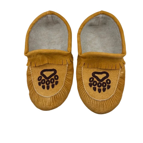 Tanned Moosehide Moccasins by Danny Gull