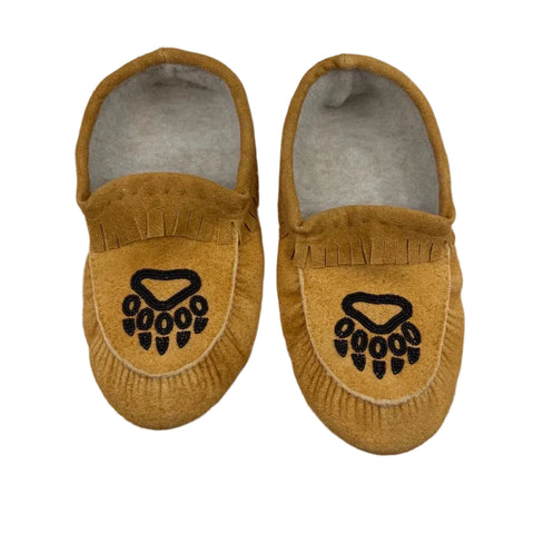 Tanned Moosehide Moccasins by Danny Gull