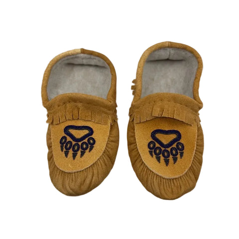 Tanned Moosehide Moccasins by Danny Gull