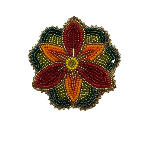 Beaded Flower Hair Barrette | Ironstar Co
