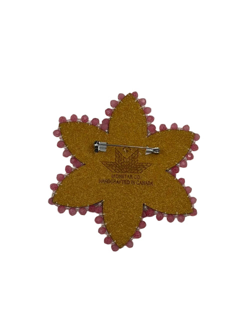 Beaded Flower Brooch (3.25” Diameter) | Ironstar Co