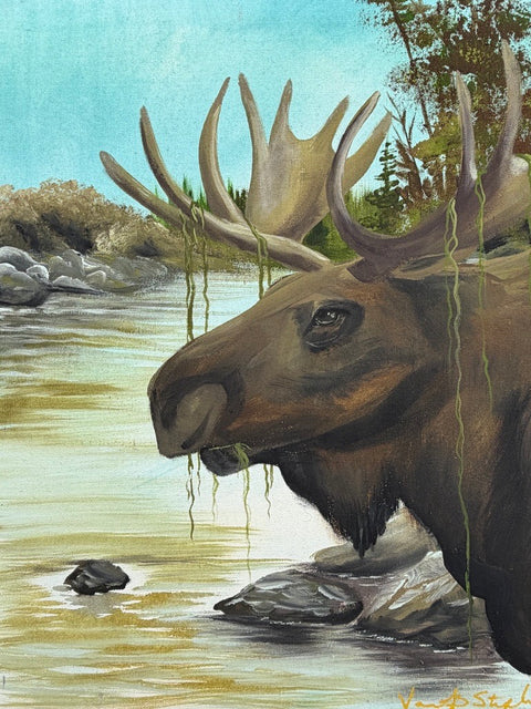 Moose Series – Original Acrylic Paintings (16 x 20)