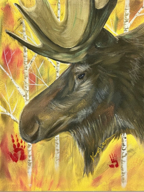 Moose Series – Original Acrylic Paintings (16 x 20)