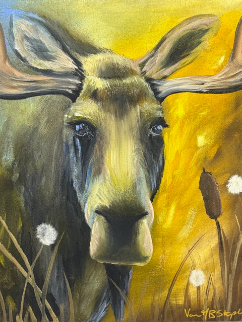 Moose Series – Original Acrylic Paintings (16 x 20)