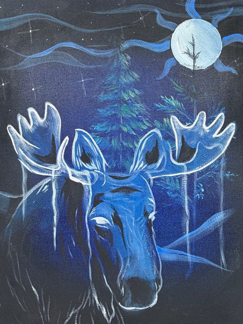 Moose Series – Original Acrylic Paintings (16 x 20)