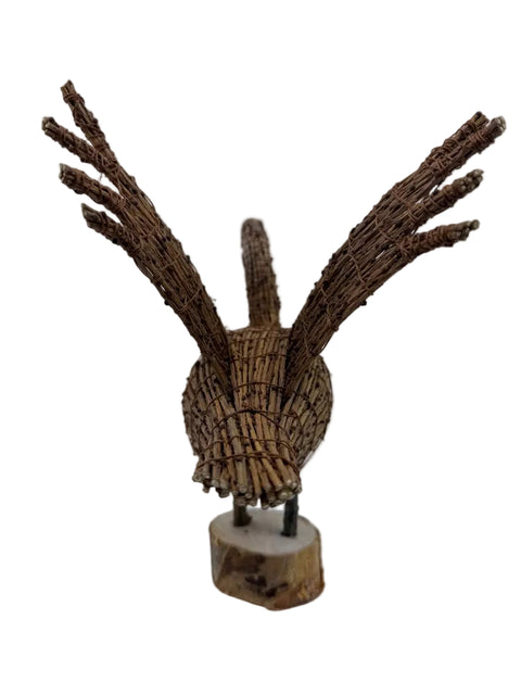 Handcrafted Open-Wing Tamarack Decoy (Birch Base)