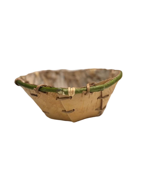 Handmade Birch Bark Basket & Canoe – Doreen Stevens