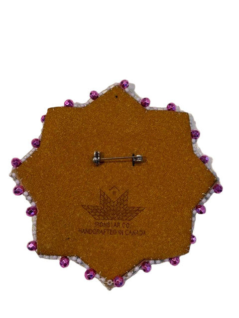 Premium Handcrafted Beaded Moosehide Brooches by Amy