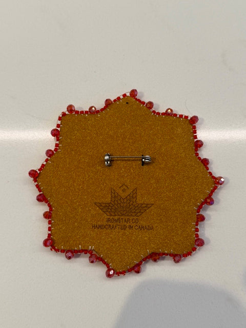 Premium Handcrafted Beaded Moosehide Brooches by Amy