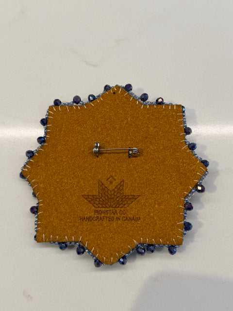 Premium Handcrafted Beaded Moosehide Brooches by Amy