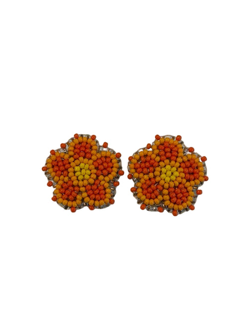 Floral Beaded Earrings by Amy