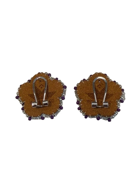 Floral Beaded Earrings by Amy