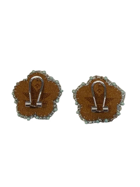 Floral Beaded Earrings by Amy