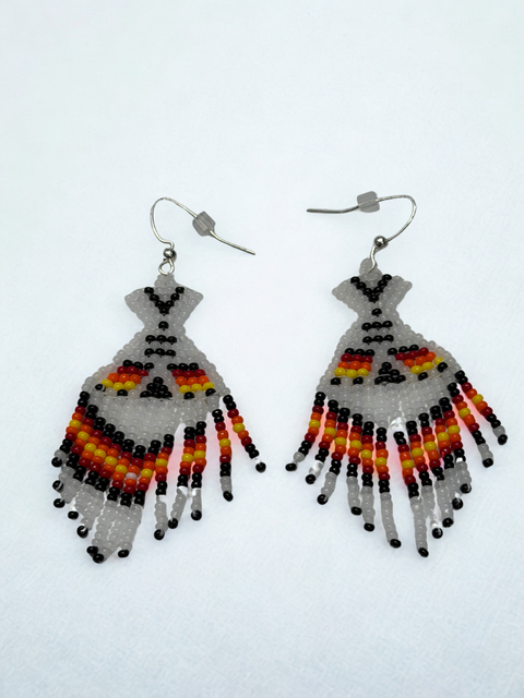 Fringe Miichuuap (Tipi) Earrings – 3”
