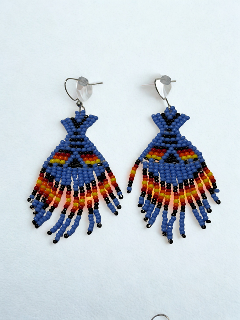 Fringe Miichuuap (Tipi) Earrings – 3”