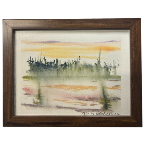 Eeyou Istchee Landscape - 7" X 9" - Watercolor on Paper