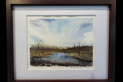 Silent Waters – Original Watercolour (12"x15") (2025)
