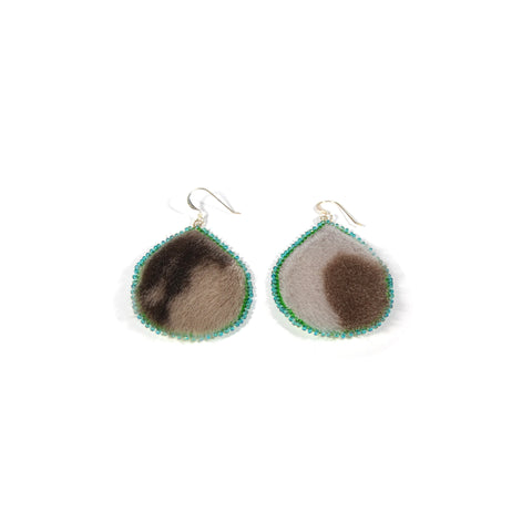 Teardrop Sealskin Earrings