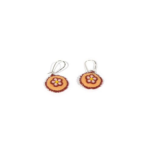 Circular Moosehide Earrings