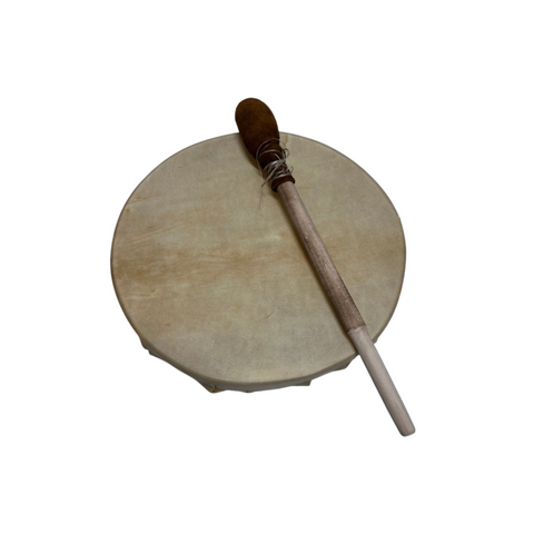 12"Deer Hide Hand Drum with Beater