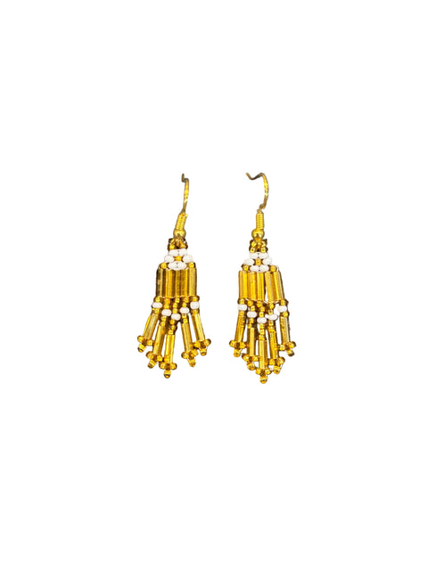 Small Bugle Bead Earrings