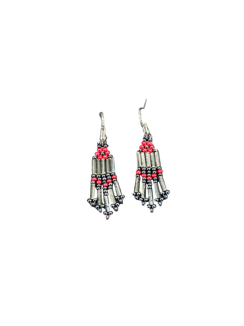 Small Bugle Bead Earrings