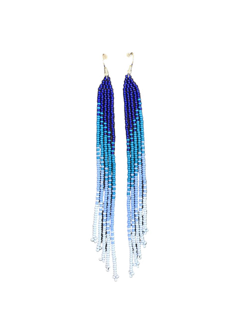 Ombré Long Fringe Earrings