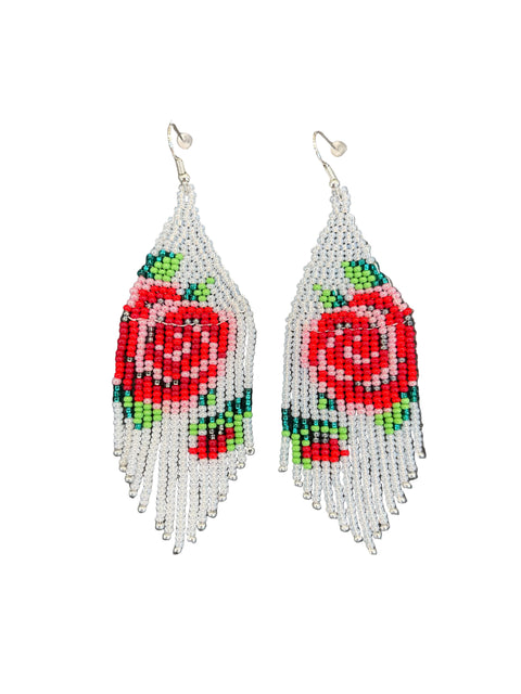 Rose Fringe Earrings
