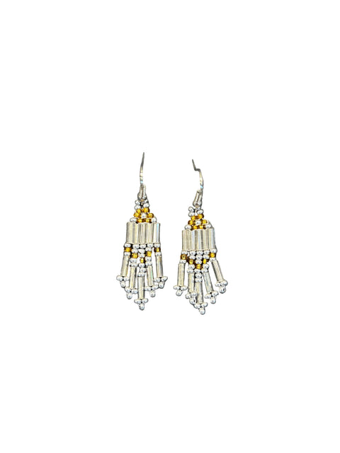 Small Bugle Bead Earrings