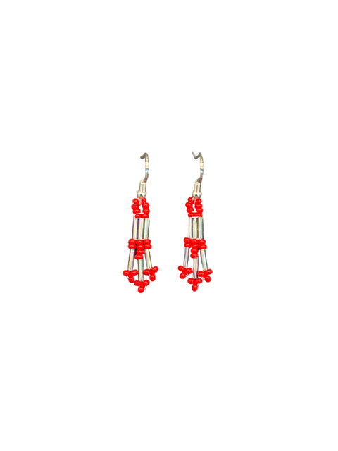 Small Bugle Bead Earrings