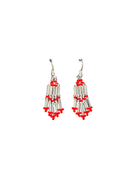 Small Bugle Bead Earrings