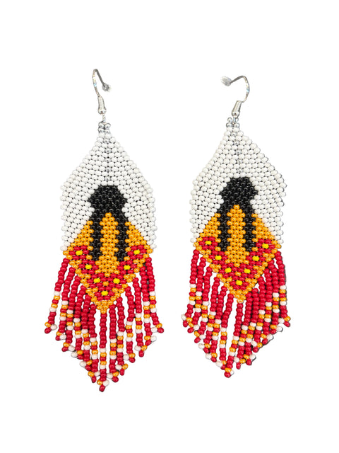 Eagle Feather Fringe Earrings